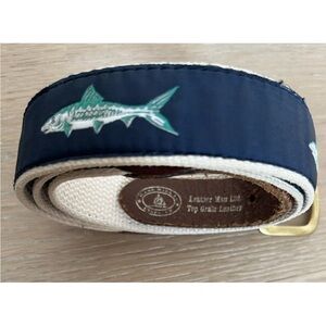 Leather Man Ltd Handmade in Essex CT Tarpon Belt Men's Size 34